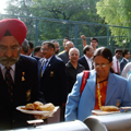 Buffet at Independence Day celebration, Indian Embassy